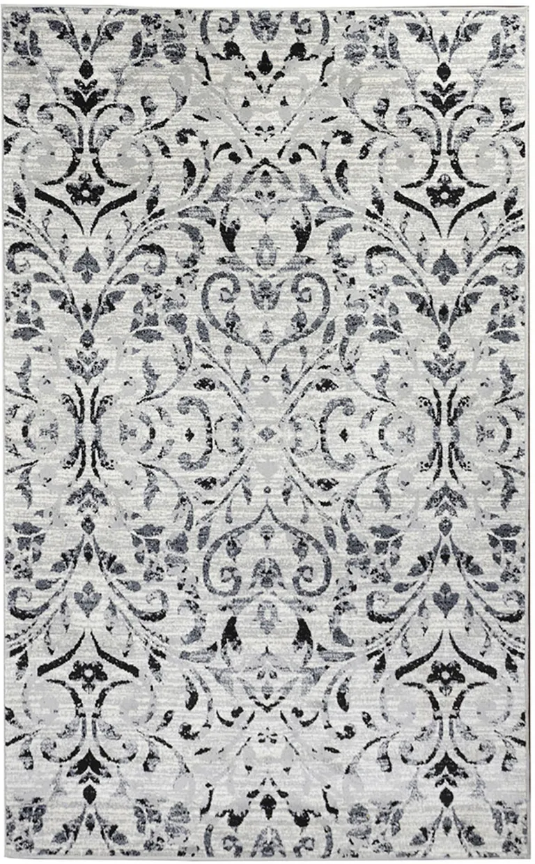 Floral Vines Power Loom Stain Resistant Area Rug Photo 1