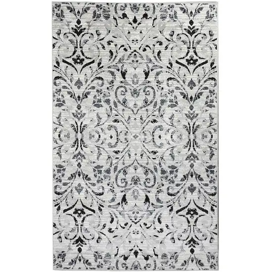 Floral Vines Power Loom Stain Resistant Area Rug Photo 1