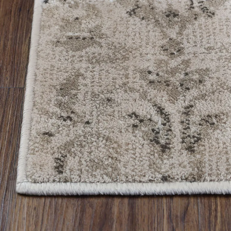 Floral Vines Power Loom Stain Resistant Area Rug Photo 3