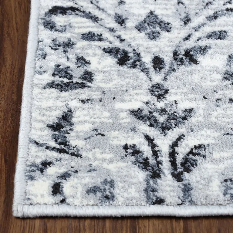 Floral Vines Power Loom Stain Resistant Area Rug Photo 3