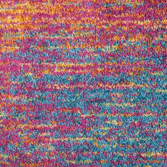 Fuchsia Abstract Power Loom Area Rug Photo 9