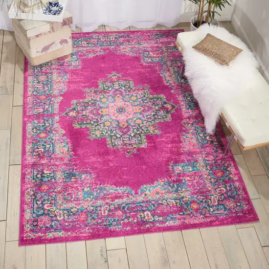 Fuchsia Power Loom Area Rug Photo 6