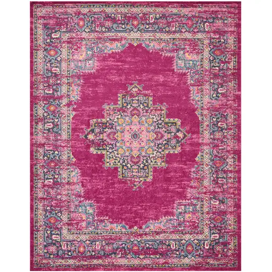 Fuchsia Power Loom Area Rug Photo 2