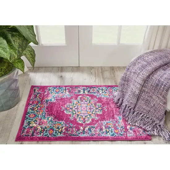 Fuchsia Power Loom Area Rug Photo 8