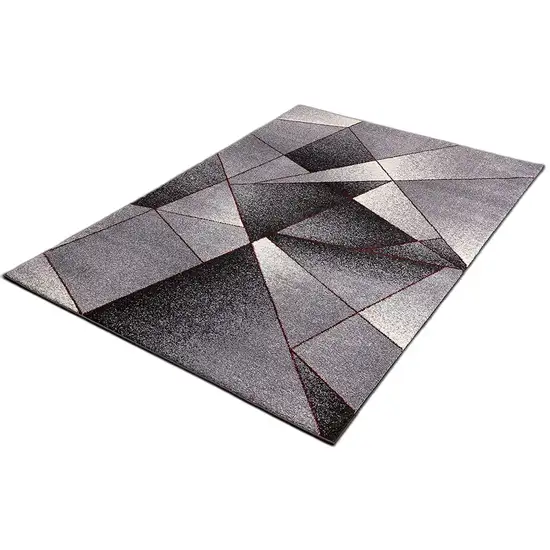 Geometric Power Loom Stain Resistant Area Rug Photo 3