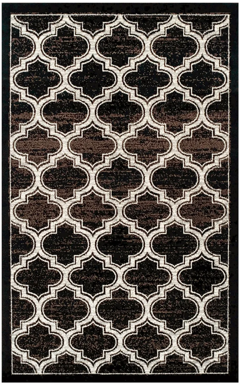 Geometric Stain Resistant Area Rug Photo 1