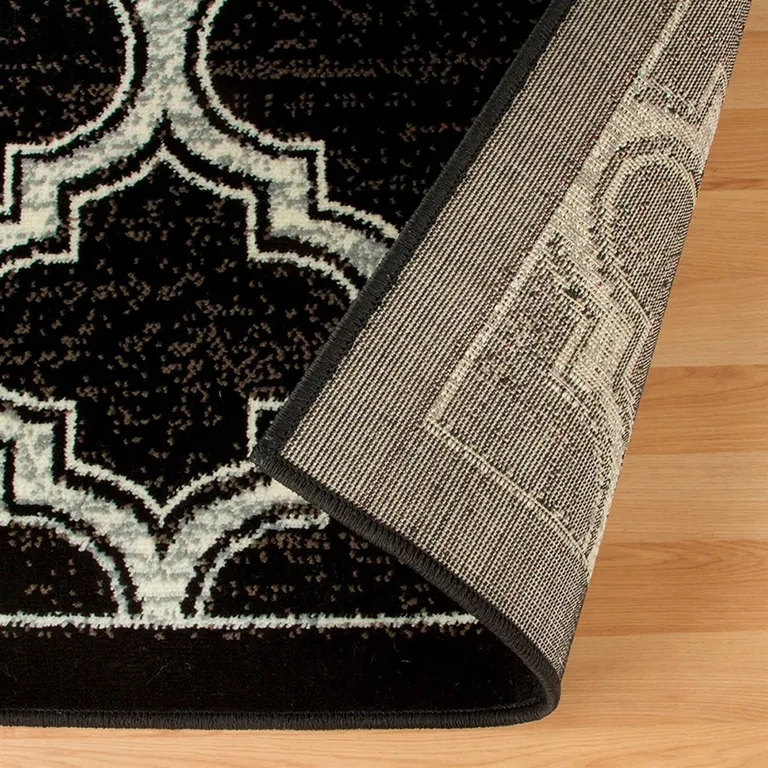 Geometric Stain Resistant Area Rug Photo 4