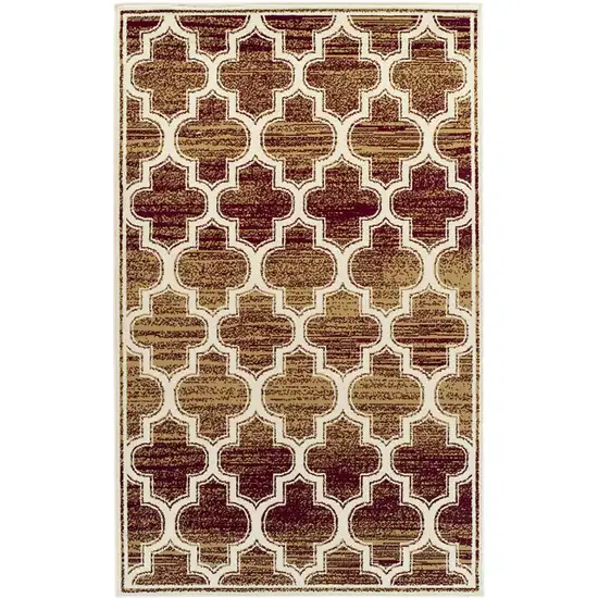 Geometric Stain Resistant Area Rug Photo 1