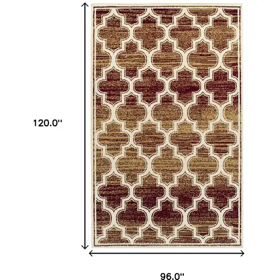 Geometric Stain Resistant Area Rug Photo 8