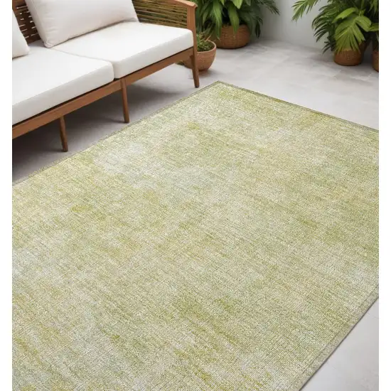 Gold Abstract Washable Non Skid Indoor Outdoor Area Rug Photo 1