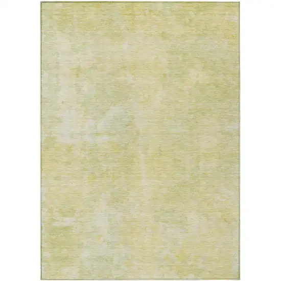 Gold Abstract Washable Non Skid Indoor Outdoor Area Rug Photo 2