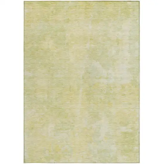 Gold Abstract Washable Non Skid Indoor Outdoor Area Rug Photo 4