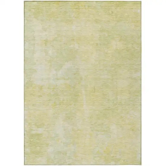 Gold Abstract Washable Non Skid Indoor Outdoor Area Rug Photo 2