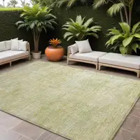 Photo of Gold Abstract Washable Non Skid Indoor Outdoor Area Rug