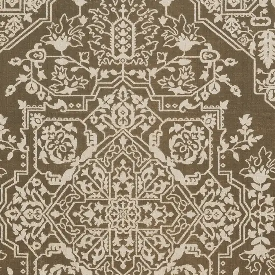 Gold And Beige Oriental Area Rug Photo 7