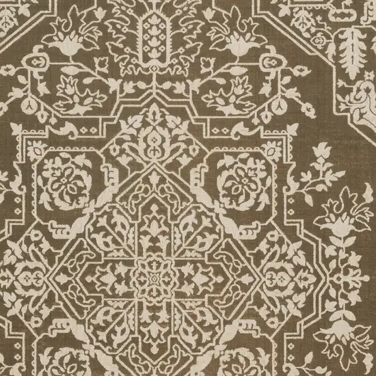 Gold And Beige Oriental Area Rug Photo 7