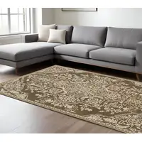 Photo of Gold And Beige Oriental Area Rug