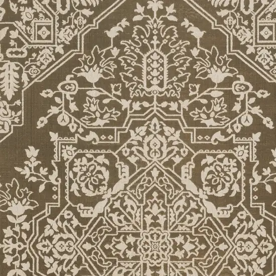 Gold And Beige Oriental Area Rug Photo 7