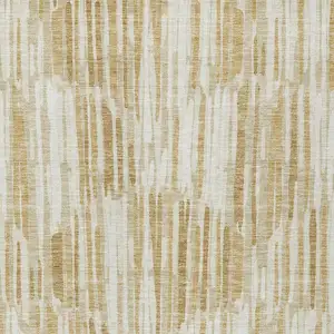 Photo of Gold Beige And Ivory Abstract Washable Indoor Outdoor Area Rug