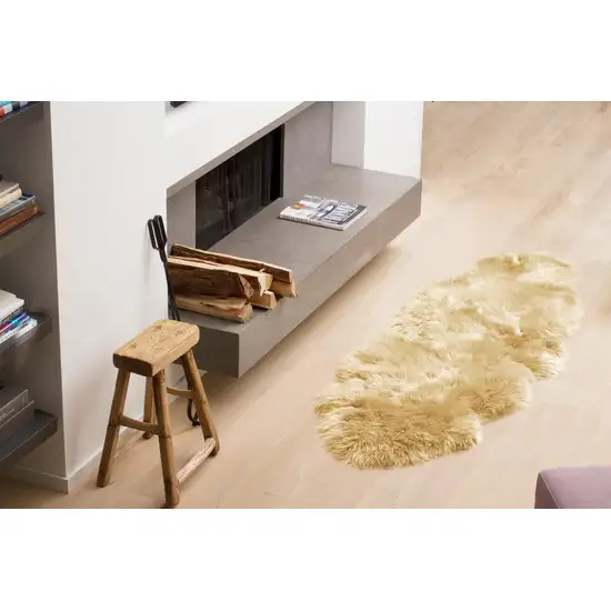 Gold Double Sheepskin - Area Rug Photo 2