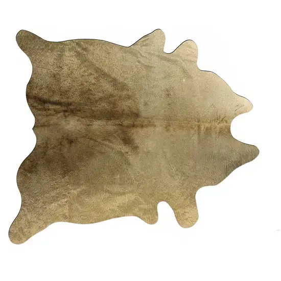 Gold Genuine Cowhide Area Rug Photo 1