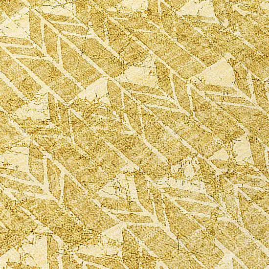 Gold Geometric Washable Non Skid Indoor Outdoor Area Rug Photo 5