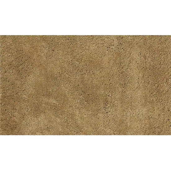 Gold Indoor Shag Runner Rug Photo 2