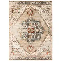 Photo of Gold Medallion Power Loom Area Rug