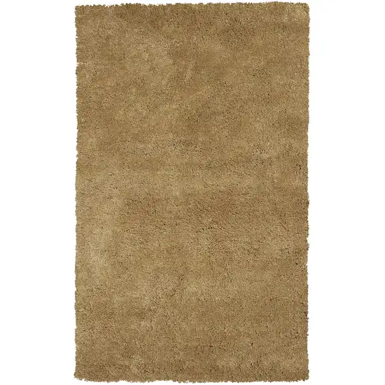 Gold Plain Indoor Area Rug Photo 1