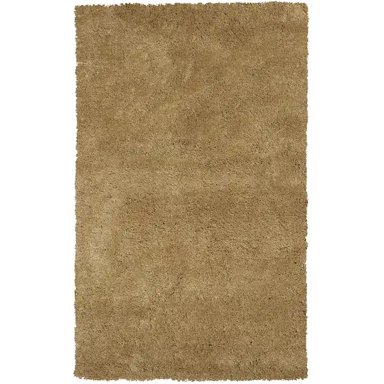 Gold Plain Indoor Area Rug Photo 1