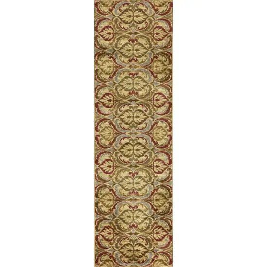 Gold Polypropylene Rug Photo 2