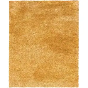 Photo of Gold Shag Hand Tufted Area Rug