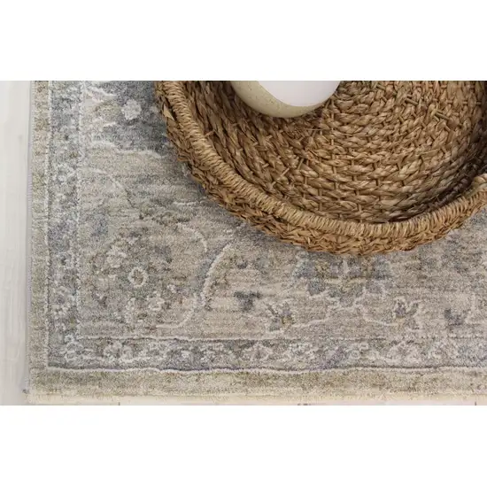 Gold Southwestern Power Loom Stain Resistant Area Rug Photo 3