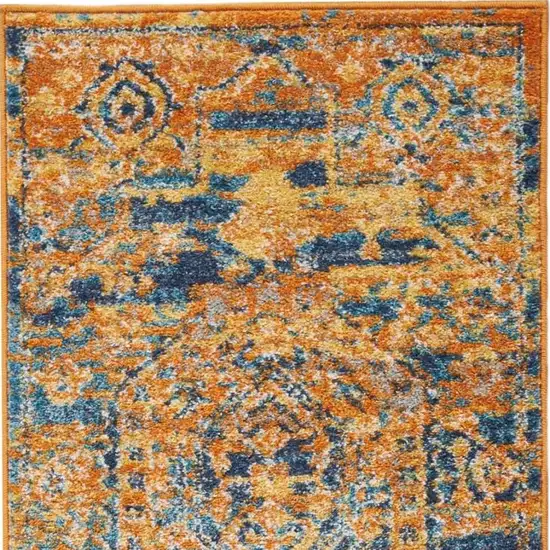 6' Sunset Power Loom Runner Rug Photo 4