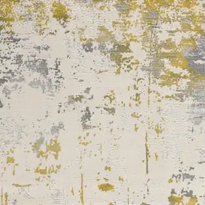 Photo of Gold and Gray Abstract Area Rug