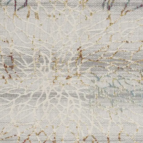 Gold And Ivory Abstract Branches Area Rug Photo 3