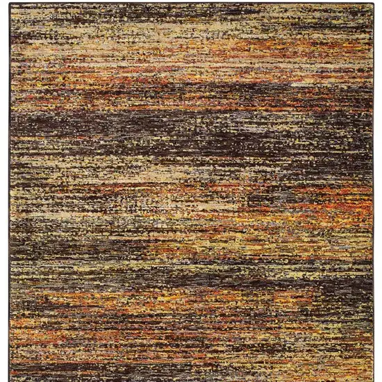 Gold and Slate Abstract Area Rug Photo 5