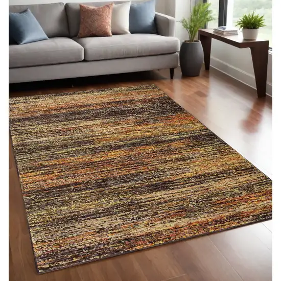 Gold And Slate Abstract Area Rug Photo 1