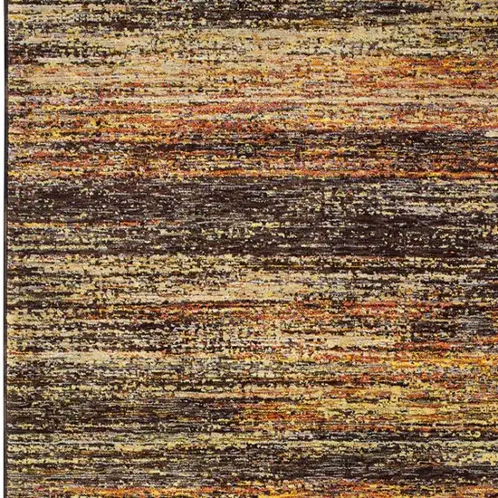 Gold and Slate Abstract Area Rug Photo 4