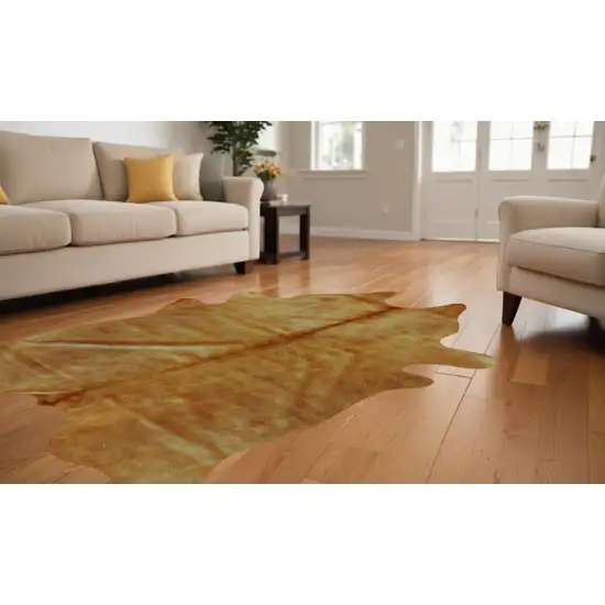 Golden Honey Exotic Cowhide Area Rug Photo 1