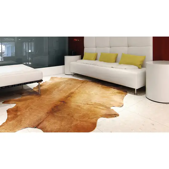 Golden Honey Exotic Cowhide Area Rug Photo 4