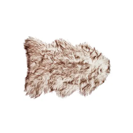 Gradient Chocolate Faux Sheepskin - Area Rug Photo 1