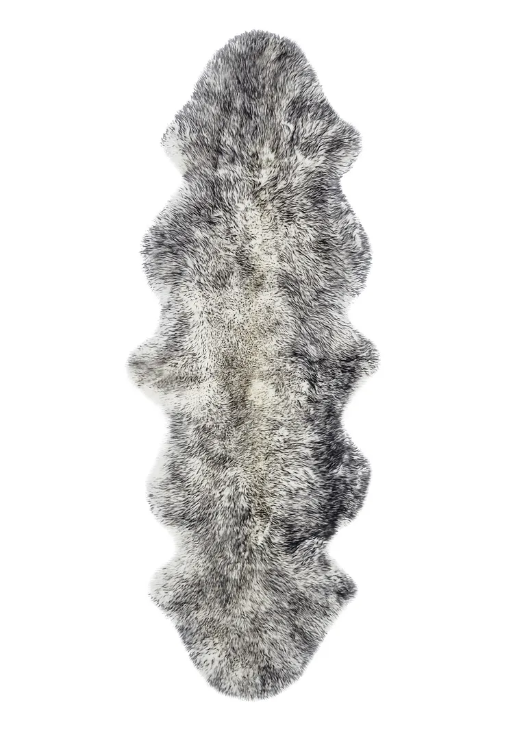 Gradient Gray Double Sheepskin - Area Rug Photo 1