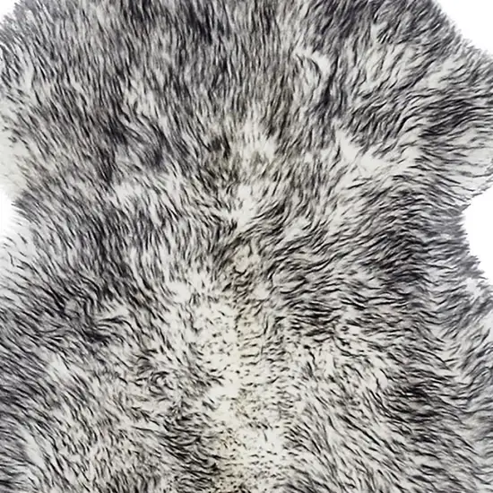 Gradient Grey Animal Print Area Rug Photo 3