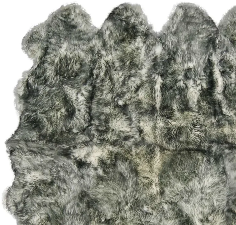 Gradient Gray Octo Sheepskin - Area Rug Photo 2