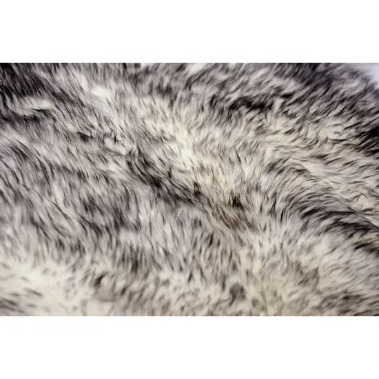 Gradient Gray Animal Print Area Rug Photo 8