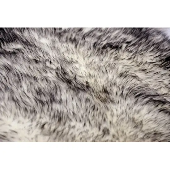 Gradient Gray Animal Print Area Rug Photo 8