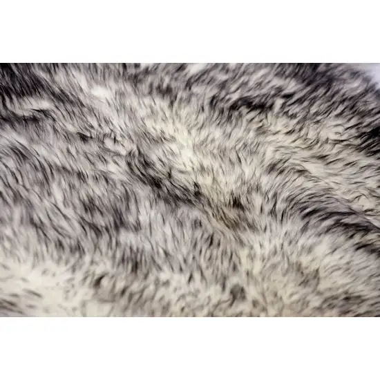 Gradient Grey Animal Print Area Rug Photo 8