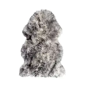 Photo of Gradient Gray Single Sheepskin - Area Rug