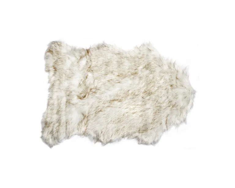 Gradient Tan Faux Sheepskin - Area Rug Photo 1